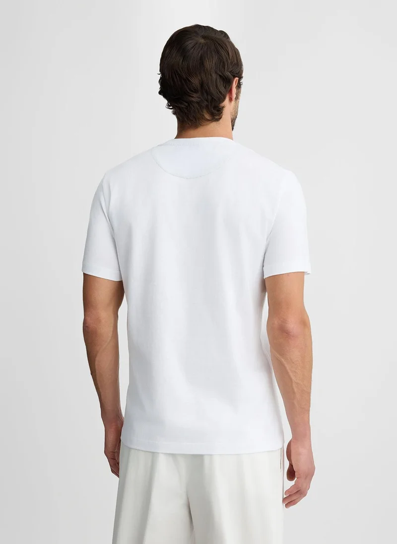 ليو جو T-shirt white with print